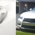 Saturday in Maine, left: a NEMPA member's Lexus GS. Saturday in Naples, Florida, right: another NEMPA member's Lexus GS.